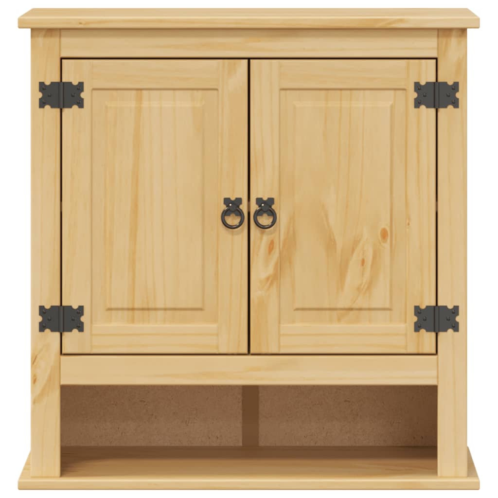 vidaXL Armoire murale de salle de bain Corona bois de pin massif