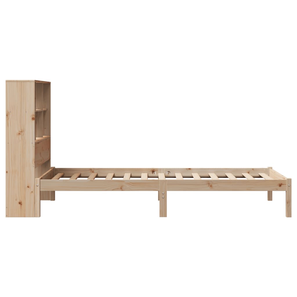 vidaXL Lit bibliothèque sans matelas 100x200 cm bois massif de pin