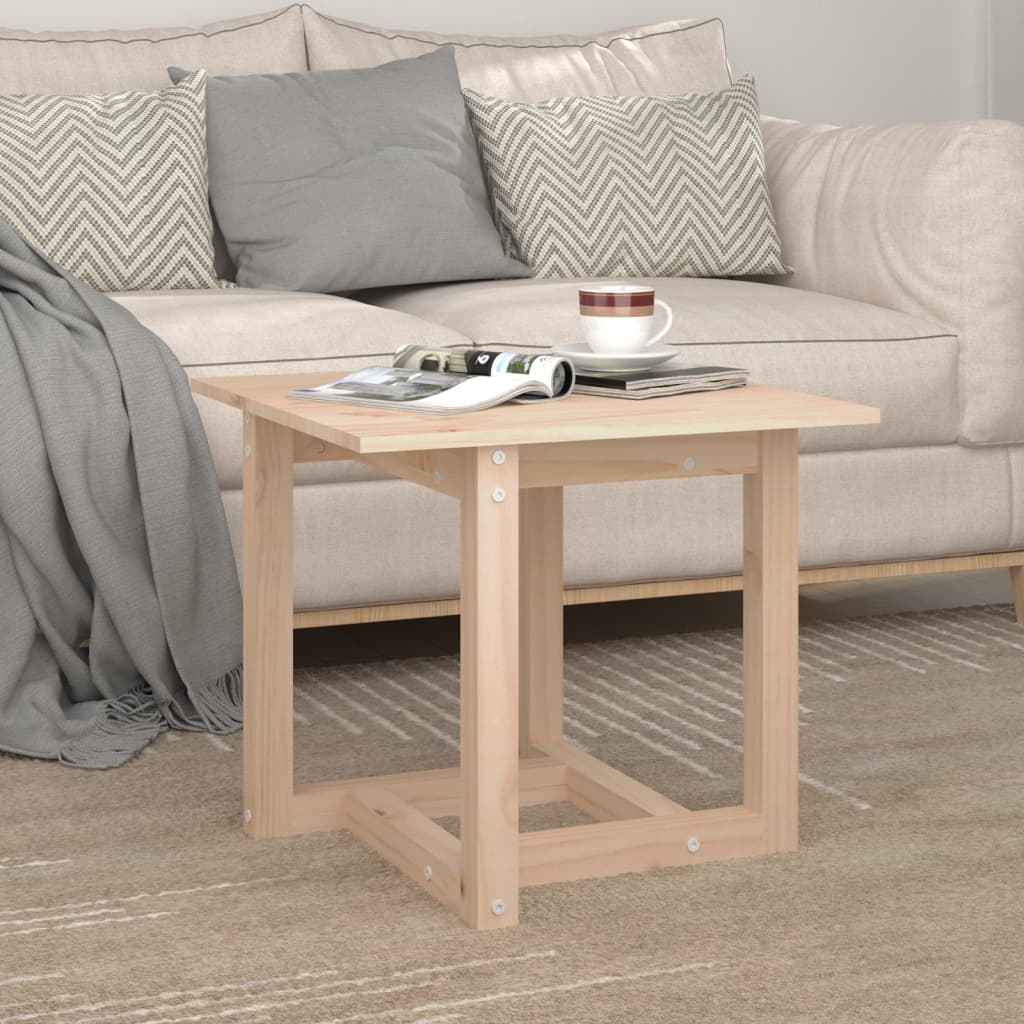 vidaXL Table basse 50x50x45 cm Bois massif de pin