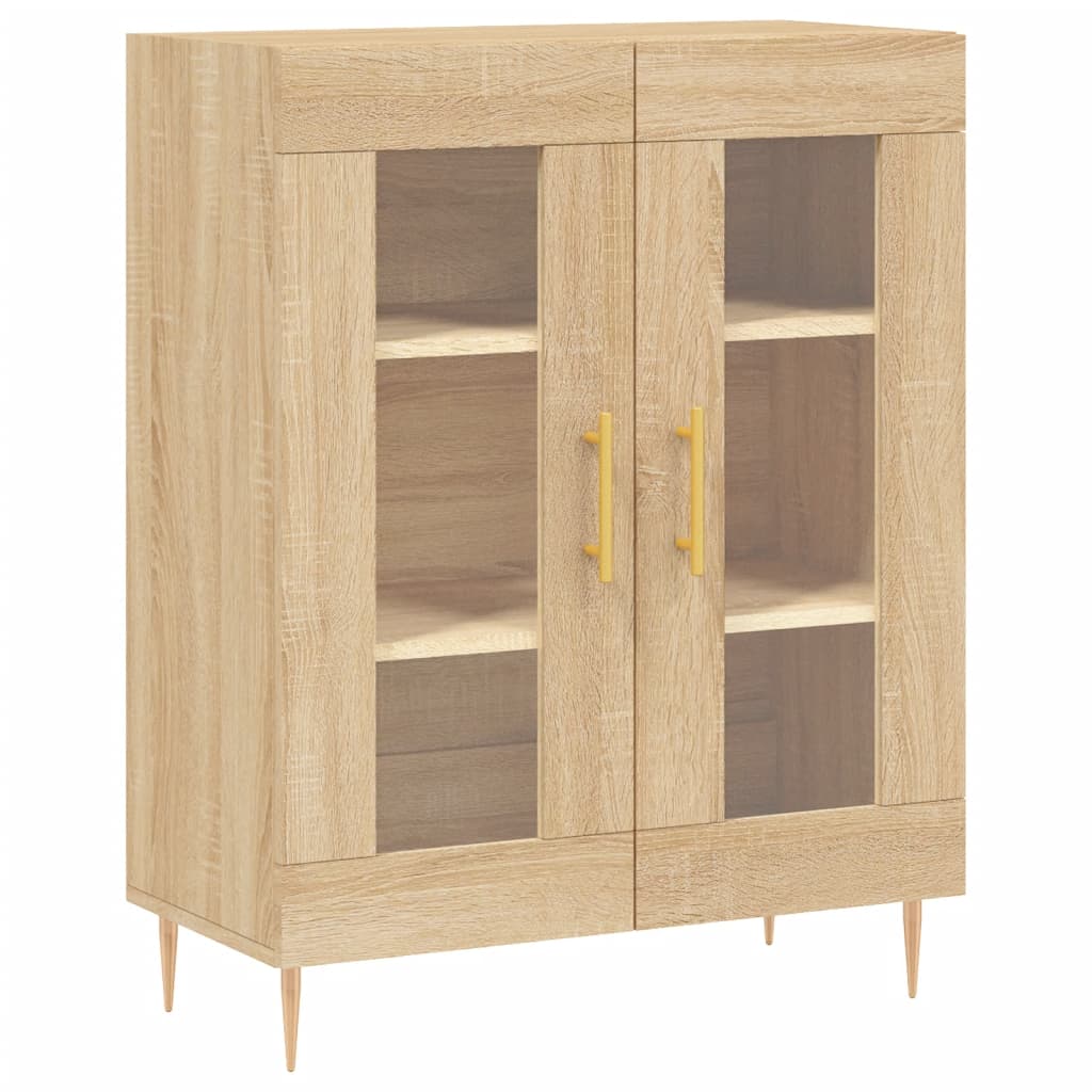 vidaXL Buffet haut Chêne sonoma 69,5x34x180 cm Bois d'ingénierie