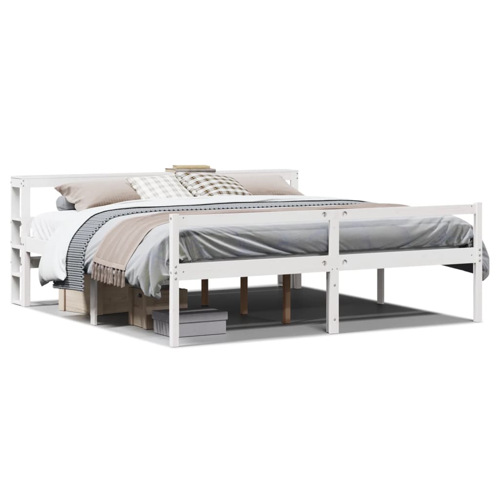 vidaXL Lit pour personne âgée avec tête de lit sans matelas 180x200 cm