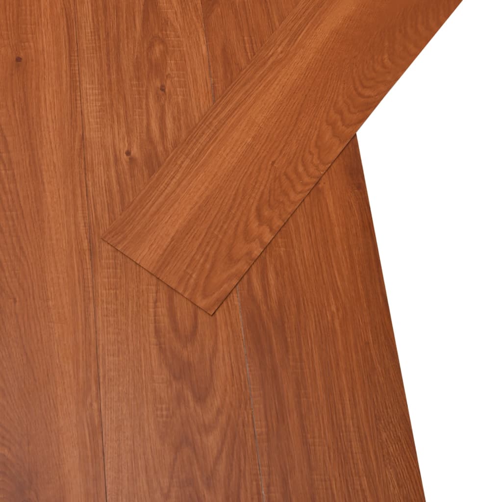 vidaXL Planches de plancher PVC autoadhésif 5,02 m² 2 mm Bois marron