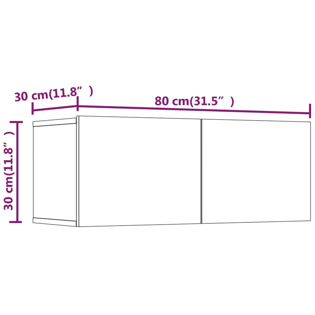 vidaXL Ensemble de meubles TV 6 pcs Blanc brillant Bois d'ingénierie