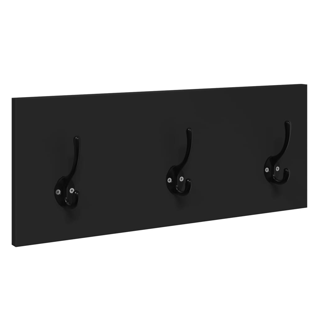 vidaXL Ensemble de meubles de couloir 4 pcs noir bois d'ingénierie