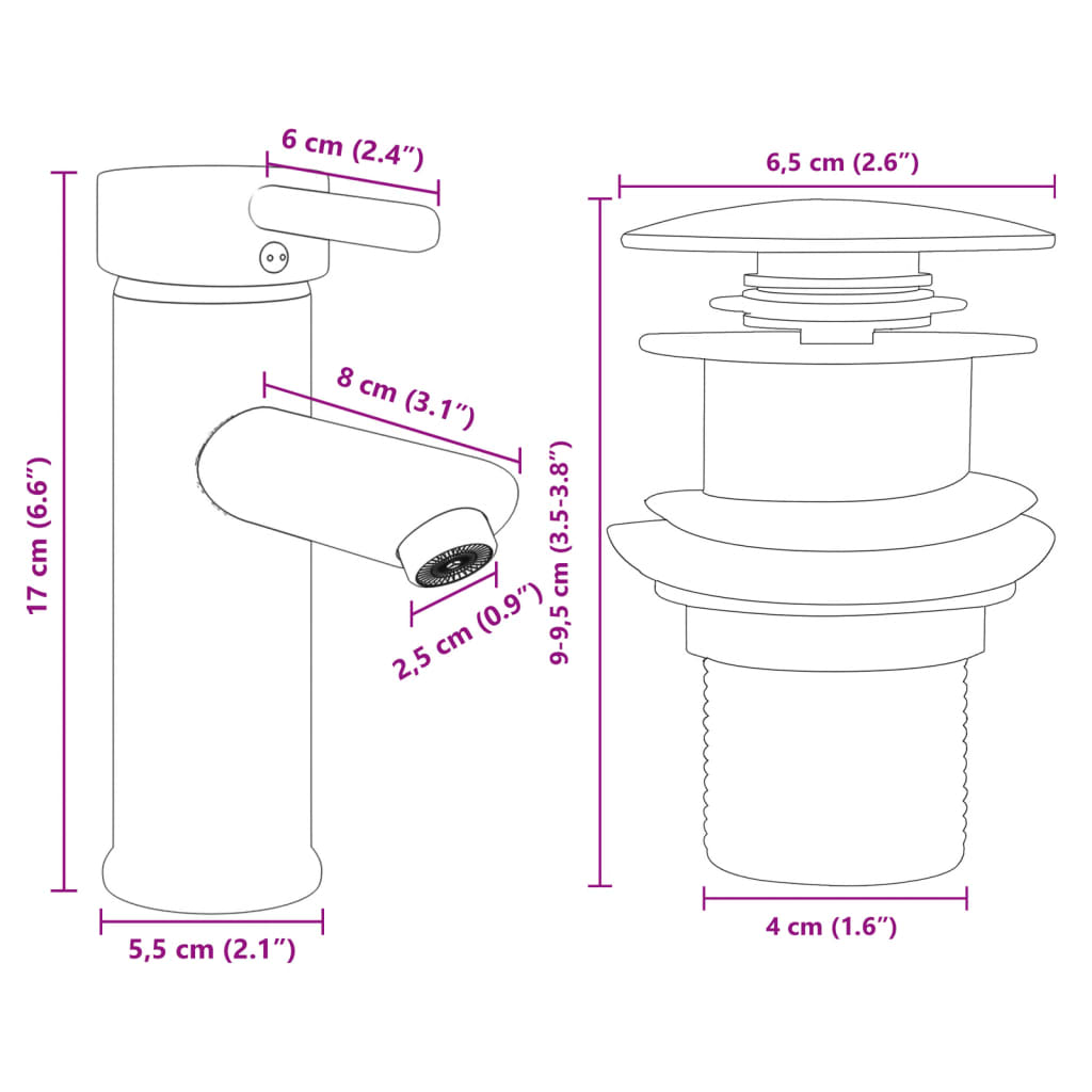 vidaXL Ensemble de meubles de bain 2pcs céramique et bois d'ingénierie