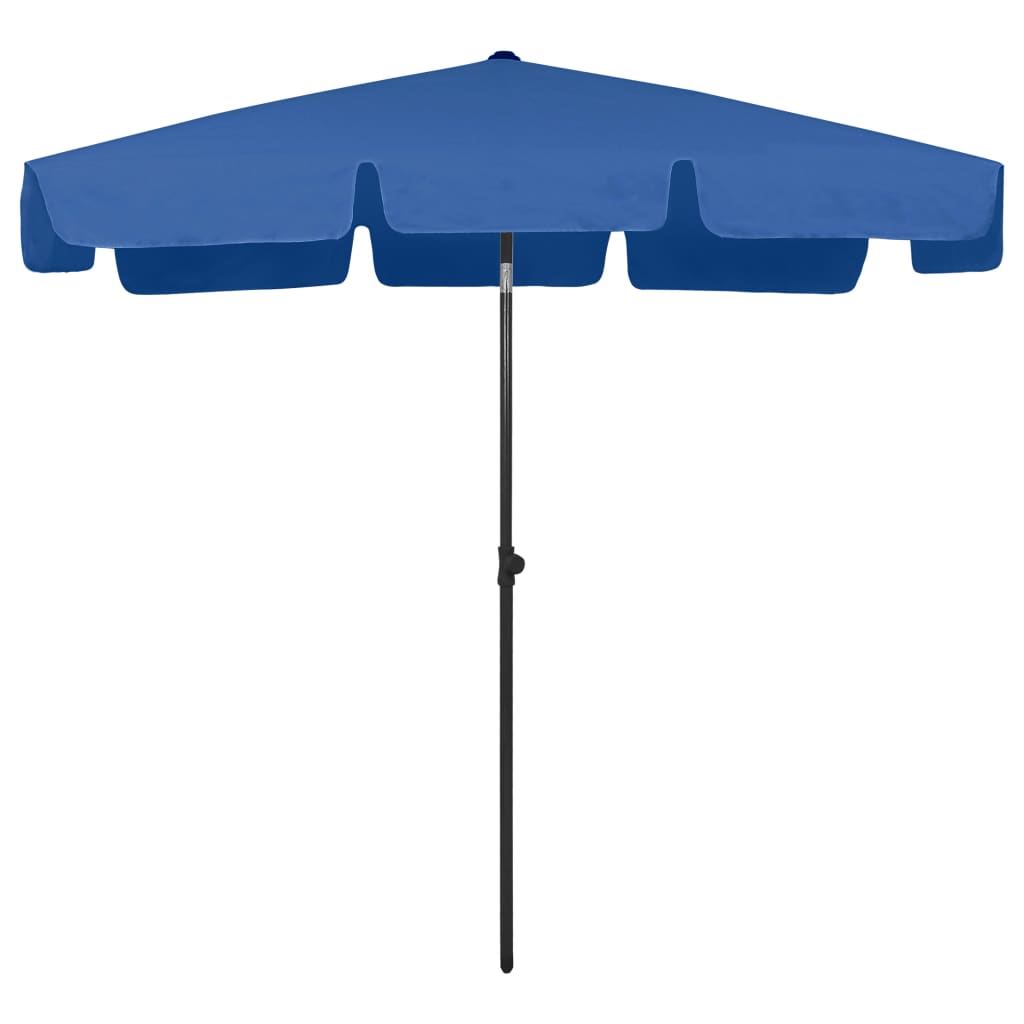 vidaXL Parasol de plage bleu azuré 200x125 cm