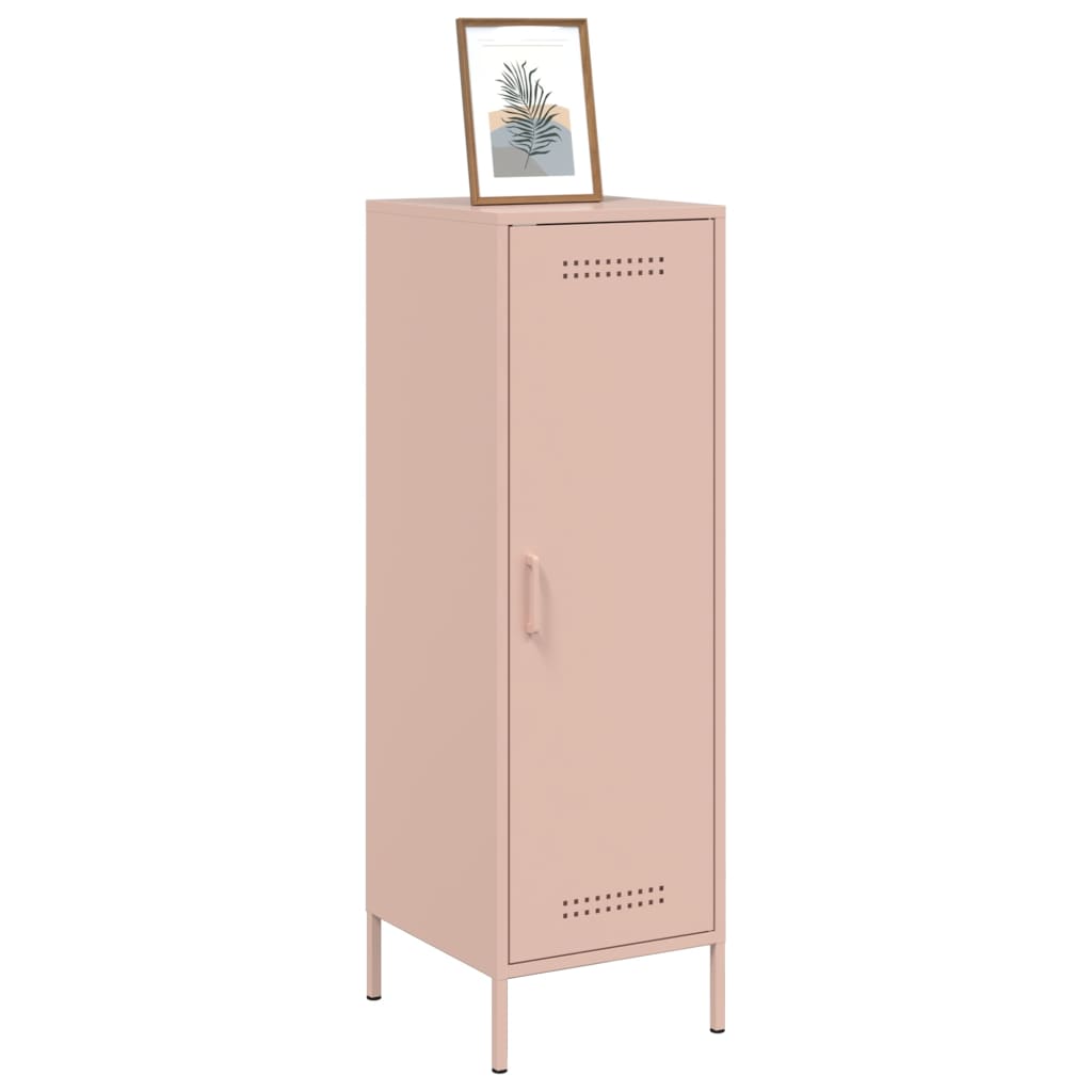 vidaXL Buffet haut rose 36x39x113 cm acier