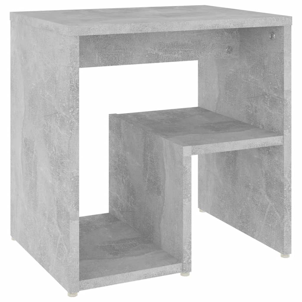 vidaXL Table de chevet gris béton 40x30x40 cm bois d'ingénierie