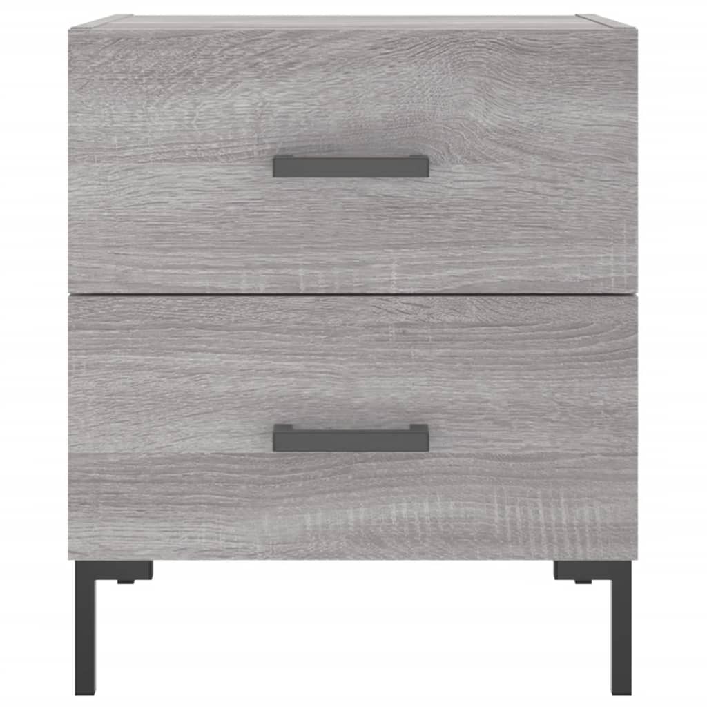 vidaXL Table de chevet sonoma gris 40x35x47,5 cm bois d’ingénierie