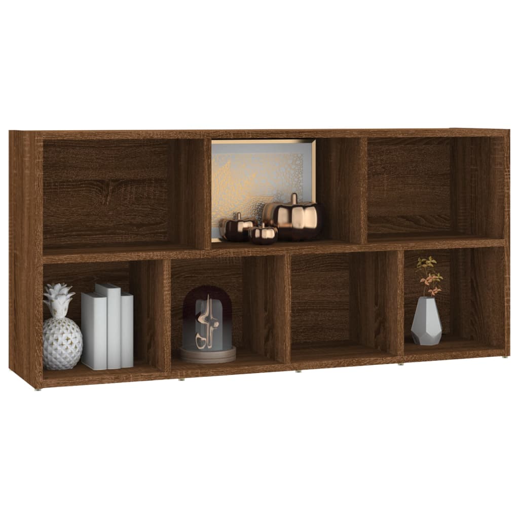 vidaXL Armoire à livres Chêne marron 50x25x106 cm