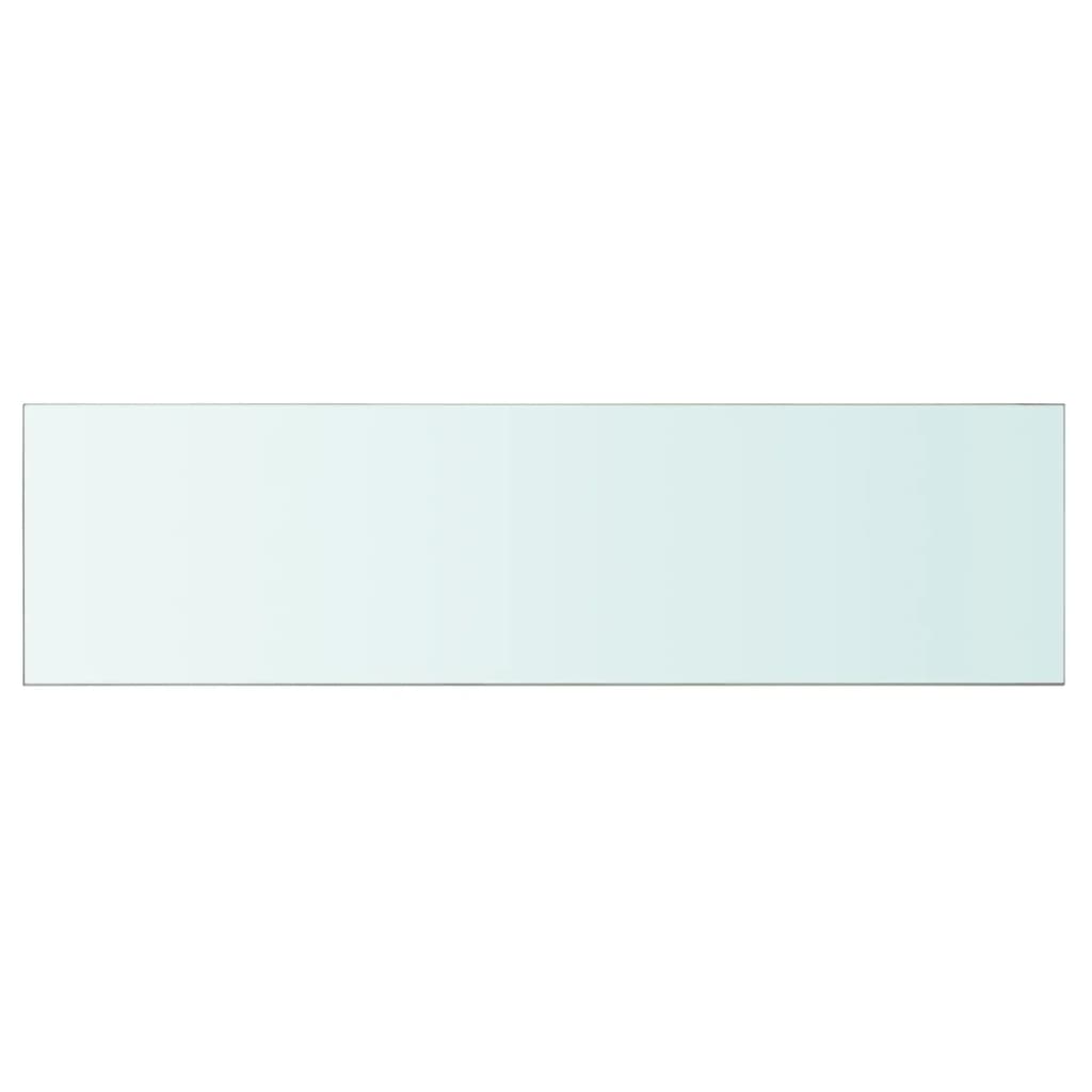 vidaXL Panneau pour étagère Verre transparent 110 x 30 cm