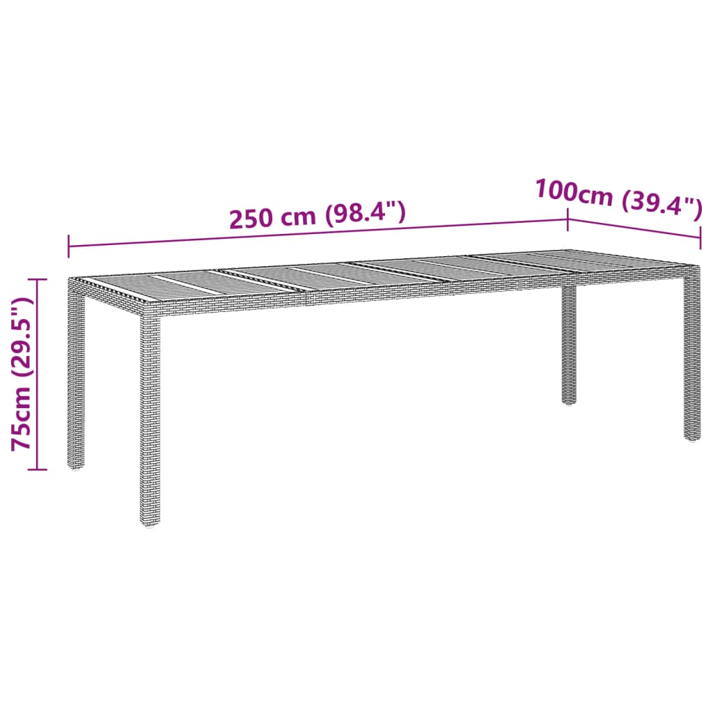 vidaXL Ensemble à manger de jardin 11 pcs résine tressée gris