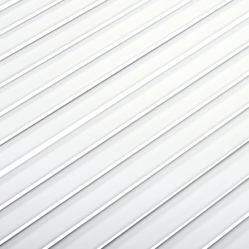 vidaXL Portes d'armoire à persiennes 2pcs blanc 99,3x39,4cm pin massif
