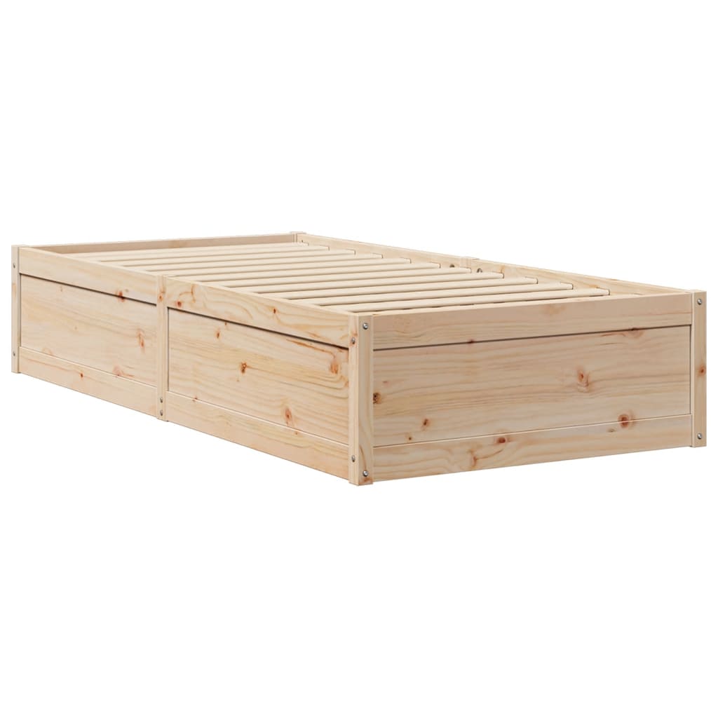 vidaXL Cadre de lit sans matelas 90x190 cm bois de pin massif