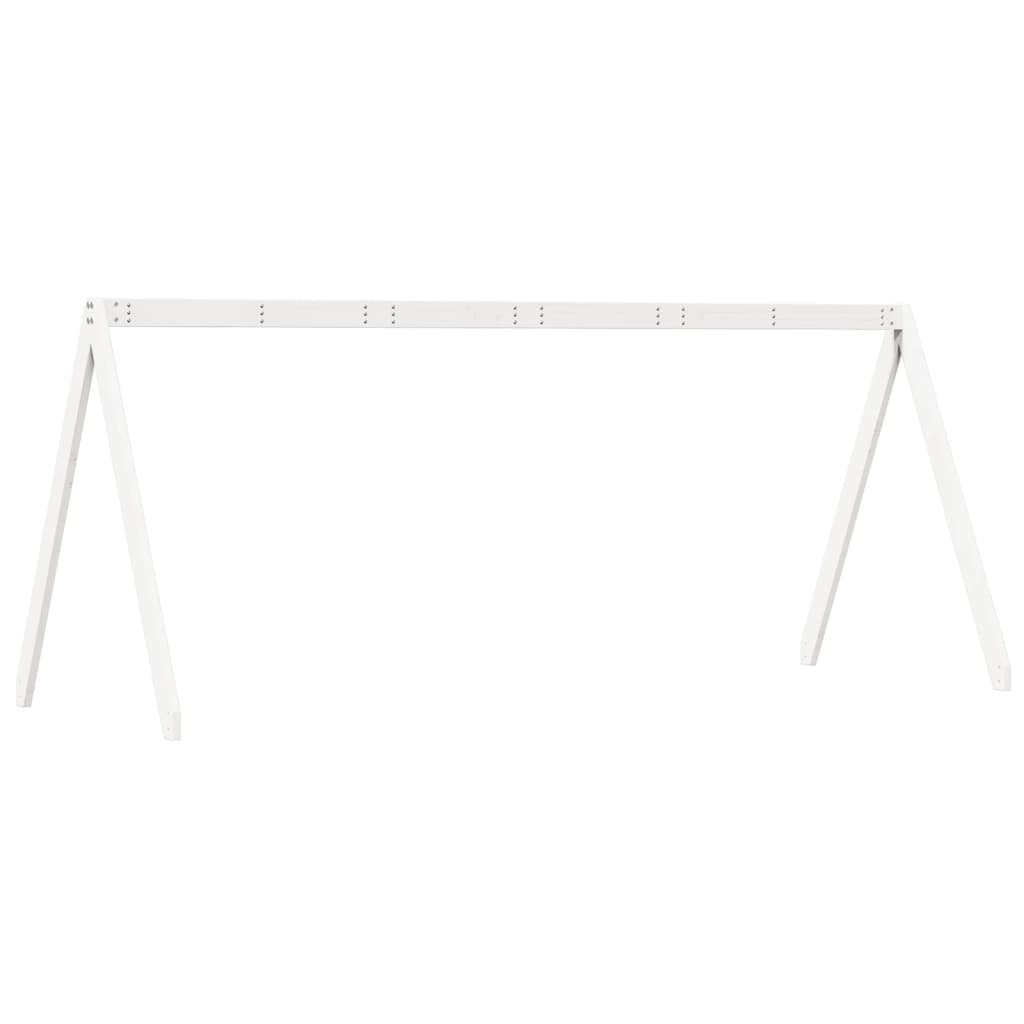 vidaXL Toit de lit pour enfants blanc 199x80,5x88cm bois de pin massif