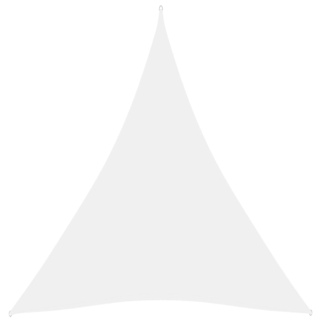 vidaXL Voile de parasol Tissu Oxford triangulaire 5x6x6 m Blanc
