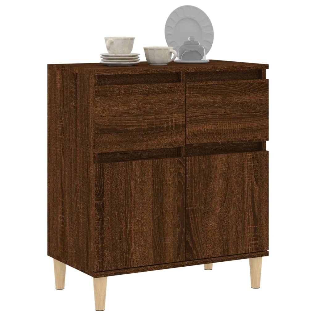 vidaXL Buffet Chêne marron 60x35x70 cm Bois d'ingénierie