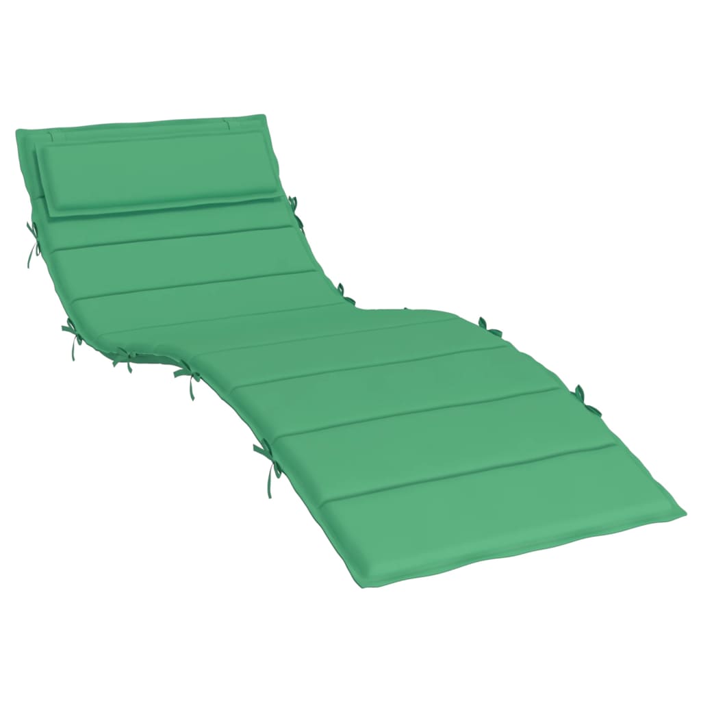 vidaXL Coussin de chaise longue vert 180x60x3 cm tissu oxford