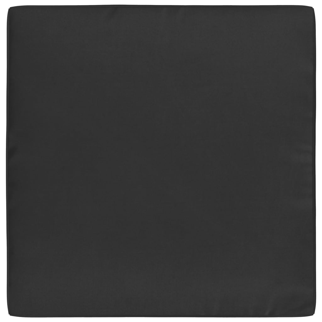 vidaXL Coussin de plancher de palette 60x61,5x6 cm Noir Tissu