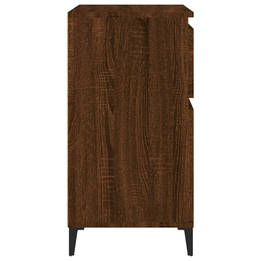 vidaXL Buffet Chêne marron 60x35x70 cm Bois d'ingénierie