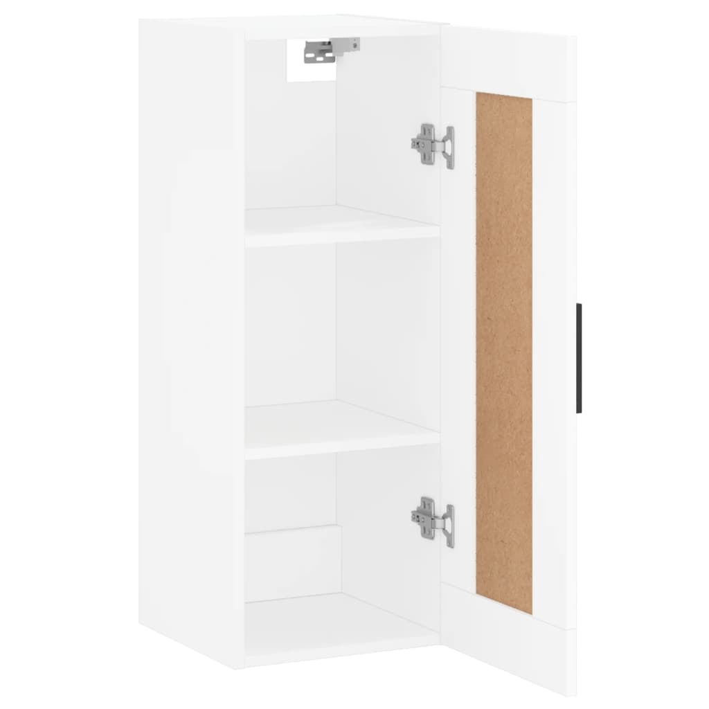 vidaXL Armoire murale blanc 34,5x34x90 cm bois d'ingénierie