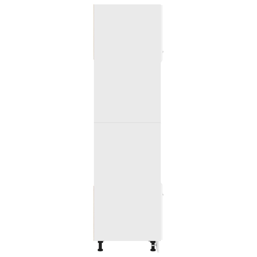 vidaXL Armoire à micro-ondes Blanc 60x57x207 cm Bois d’ingénierie