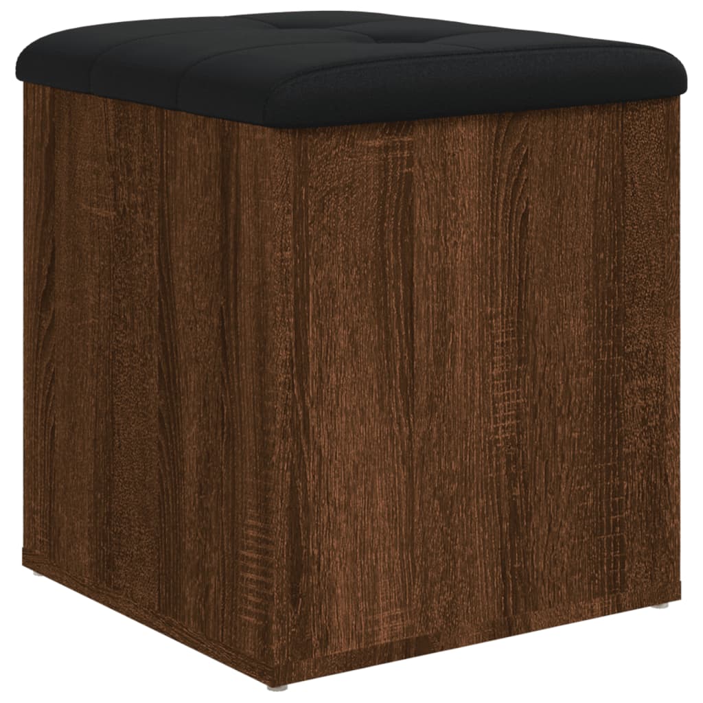 vidaXL Banc de rangement chêne marron 42x42x45 cm bois d'ingénierie