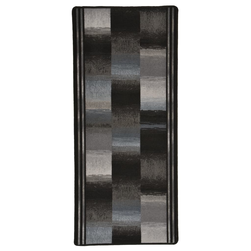 vidaXL Tapis de couloir Support de gel Noir 67x200 cm