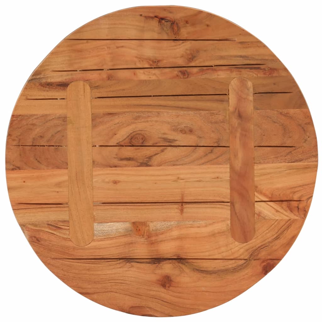 vidaXL Dessus de table Ø60x2,5 cm rond bois massif d'acacia