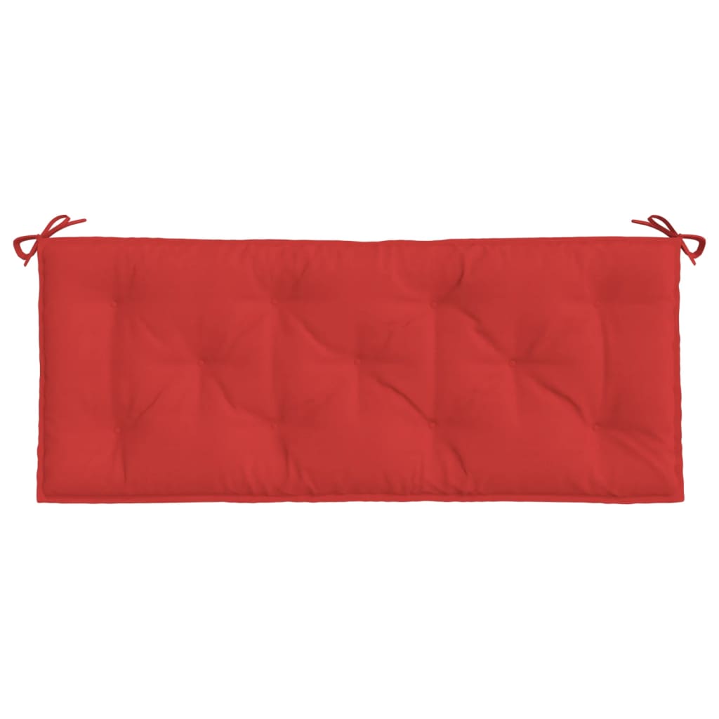 vidaXL Coussin de banc de jardin rouge 120x50x7 cm tissu oxford