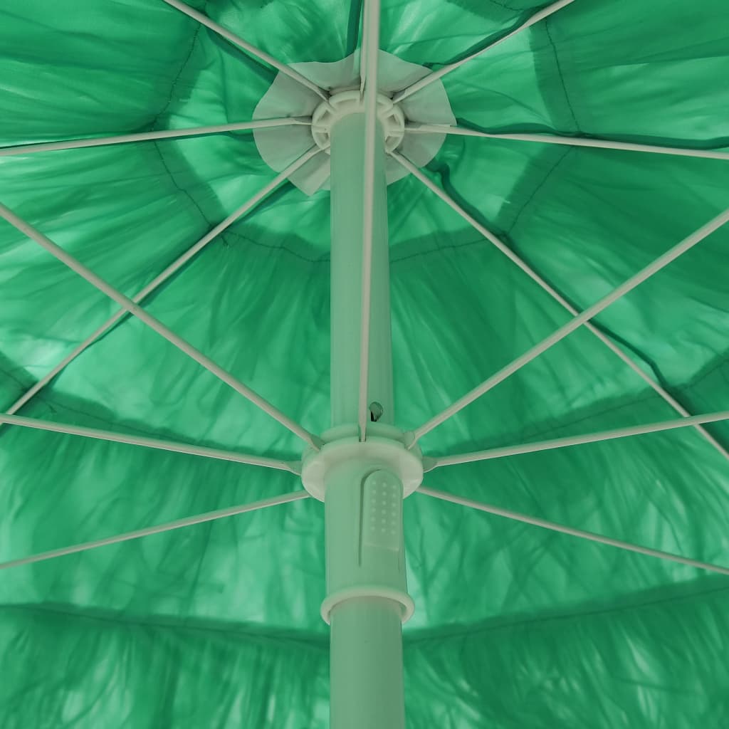 vidaXL Parasol de plage Hawaii Vert 300 cm