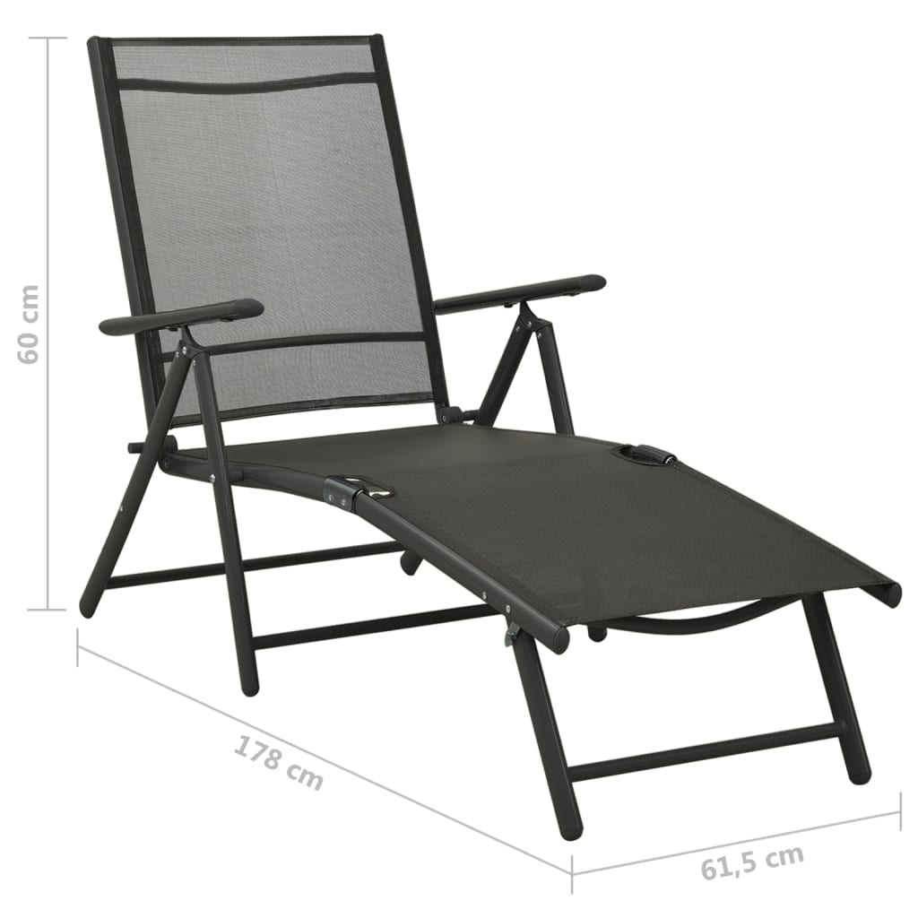 vidaXL Ensemble de salle à manger de jardin 10 pcs Noir et anthracite