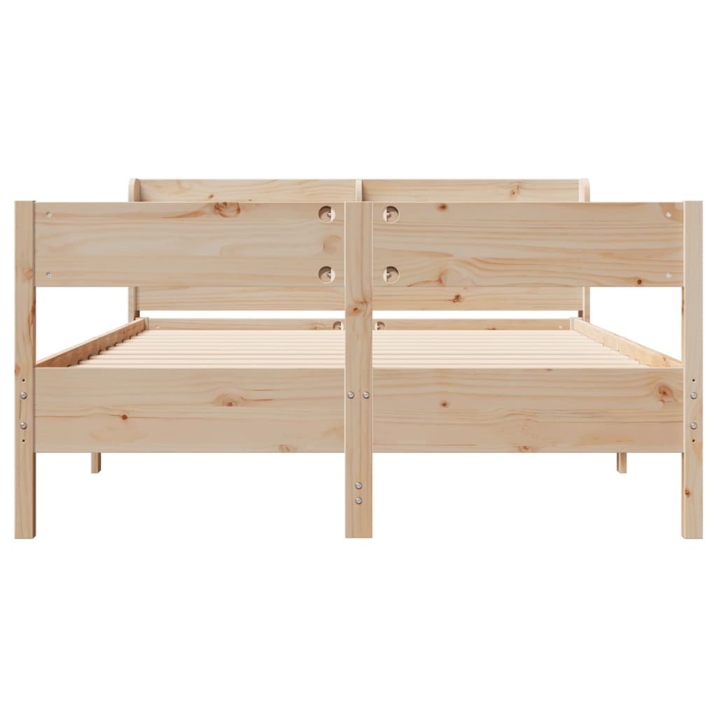 vidaXL Cadre de lit sans matelas 150x200 cm bois de pin massif