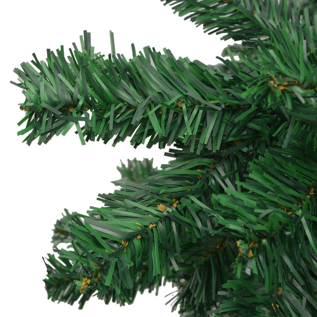 vidaXL Arbre de Noël artificiel pré-éclairé et boules L 240 cm vert