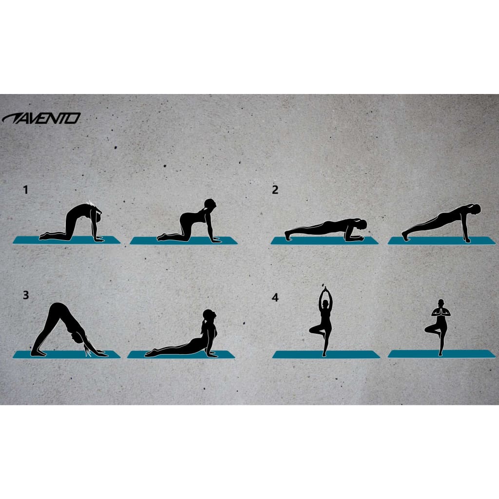 Avento Tapis de fitness/yoga basique Gris