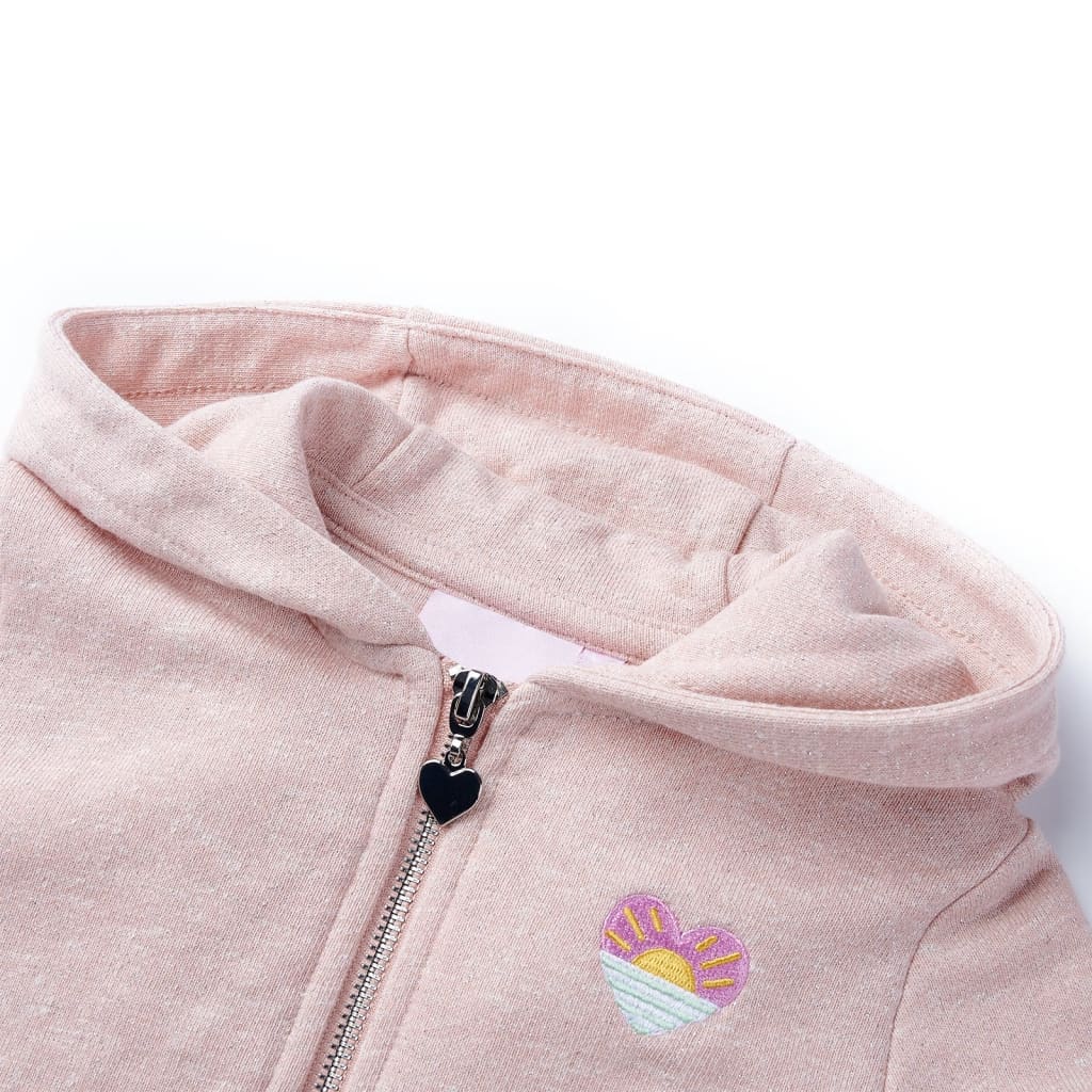 Sweatshirt à capuche avec fermeture éclair pour enfants 128