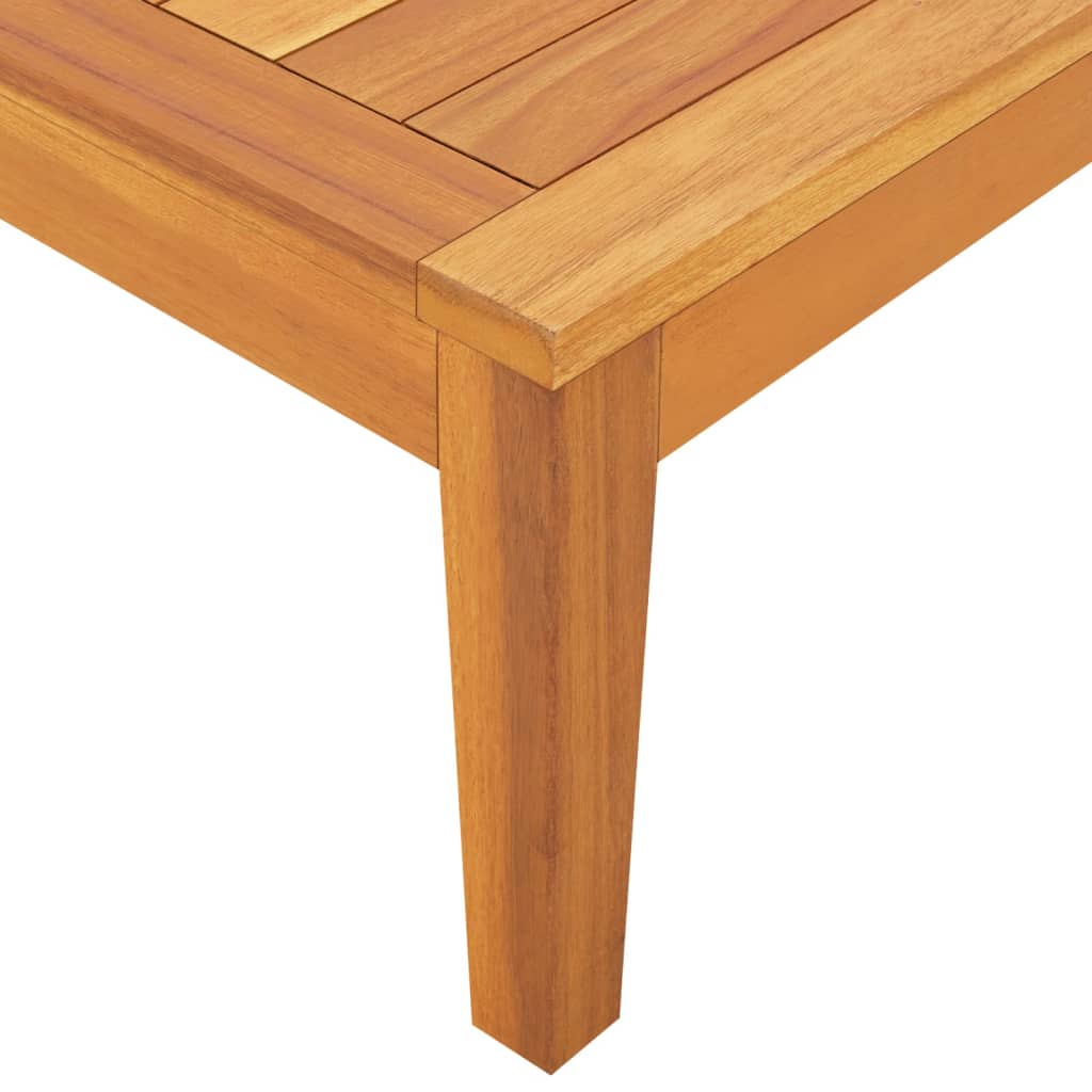 vidaXL Table de jardin 64x64x29 cm bois d'acacia massif