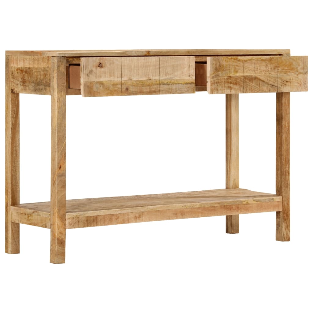 vidaXL Table console et 2 tiroirs 110x35x75 cm bois de manguier solide