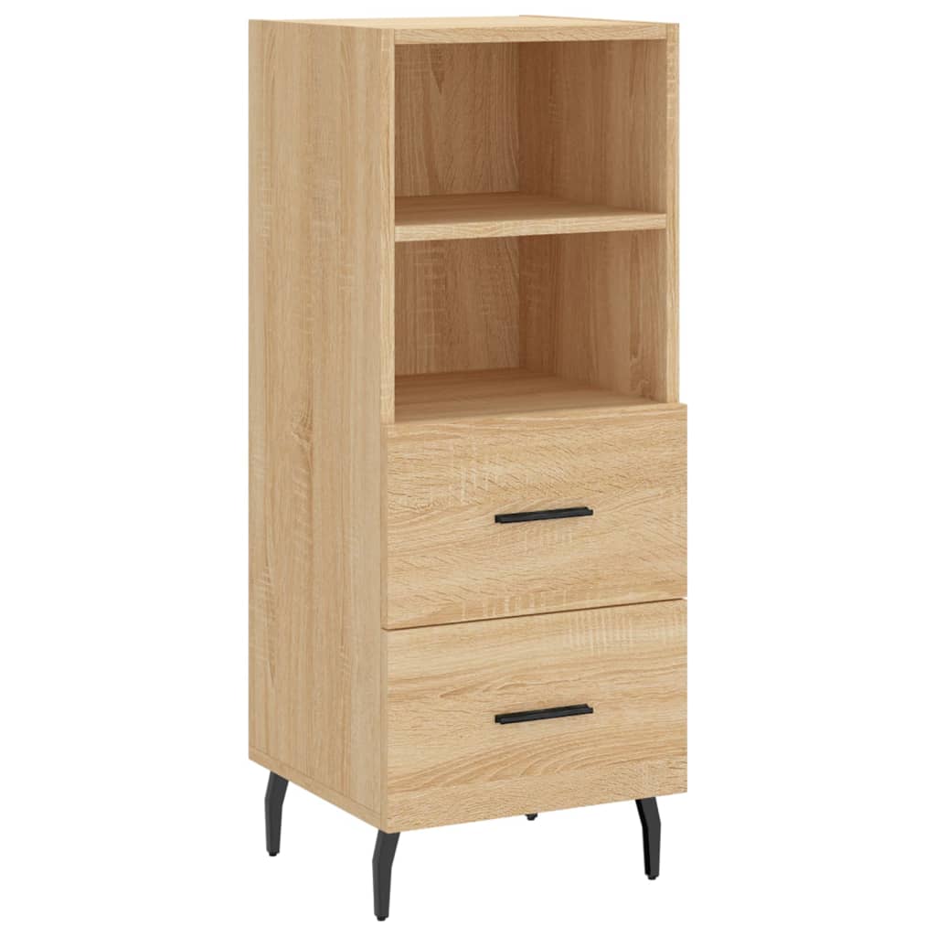 vidaXL Buffet haut Chêne sonoma 34,5x34x180 cm Bois d'ingénierie