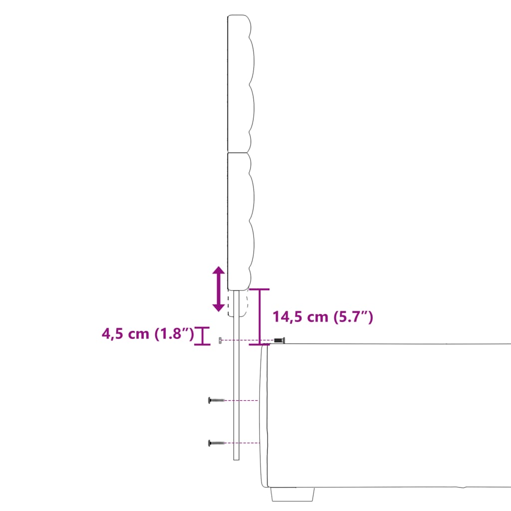 vidaXL Sommier à lattes de lit et matelas Gris clair 90x190 cm Velours