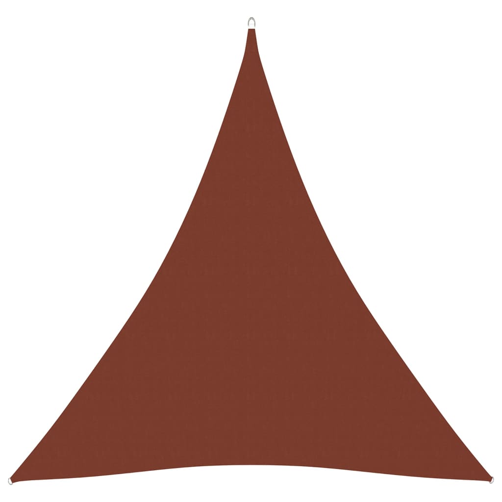 vidaXL Voile de parasol tissu oxford triangulaire 4x4x4 m terre cuite
