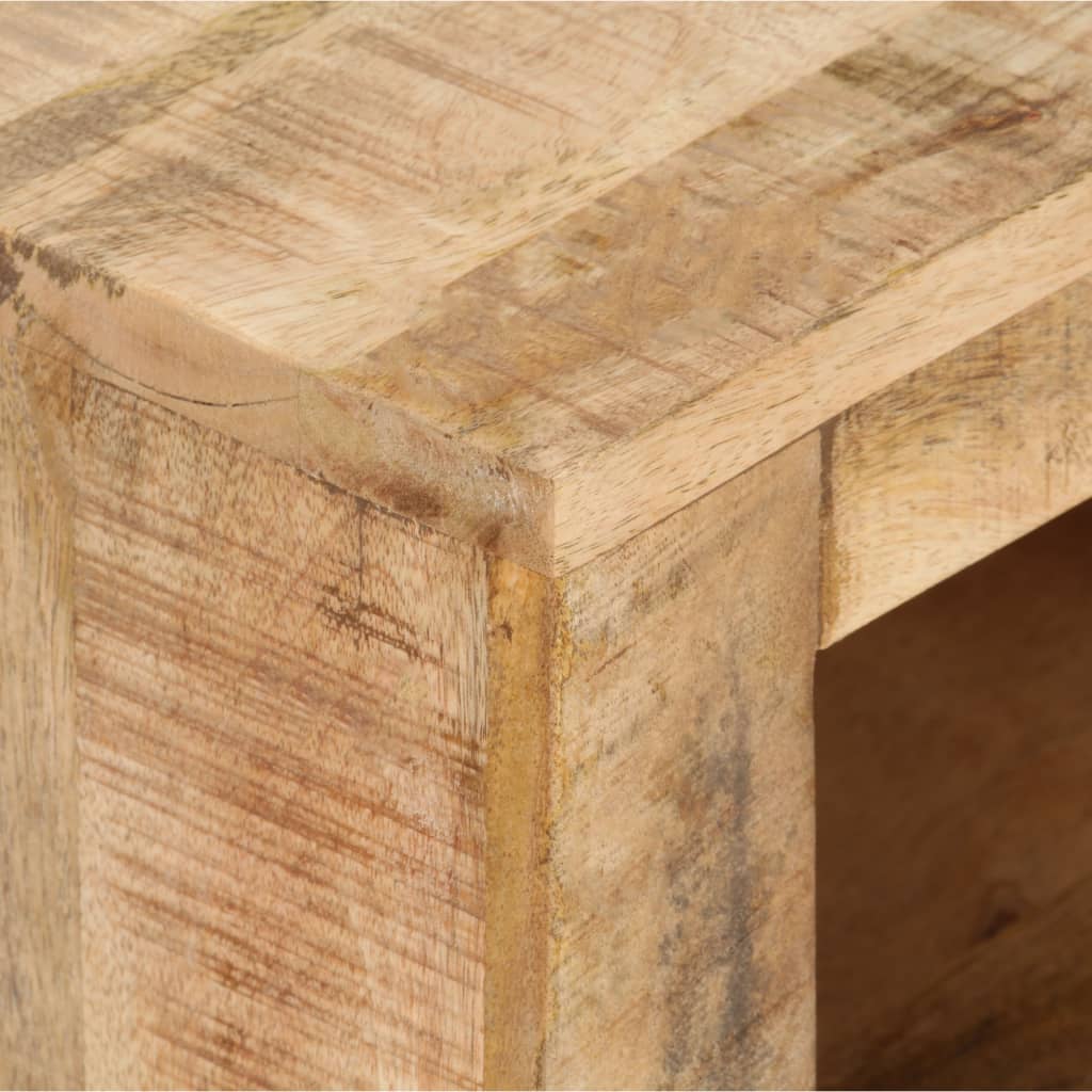 vidaXL Table de chevet 40x30x50 cm Bois de manguier brut