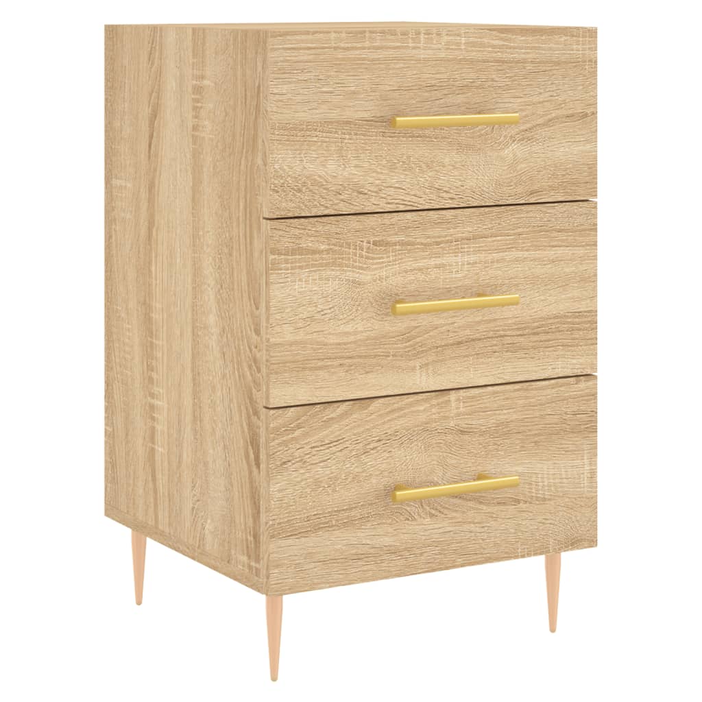 vidaXL Table de chevet chêne sonoma 40x40x66 cm bois d'ingénierie