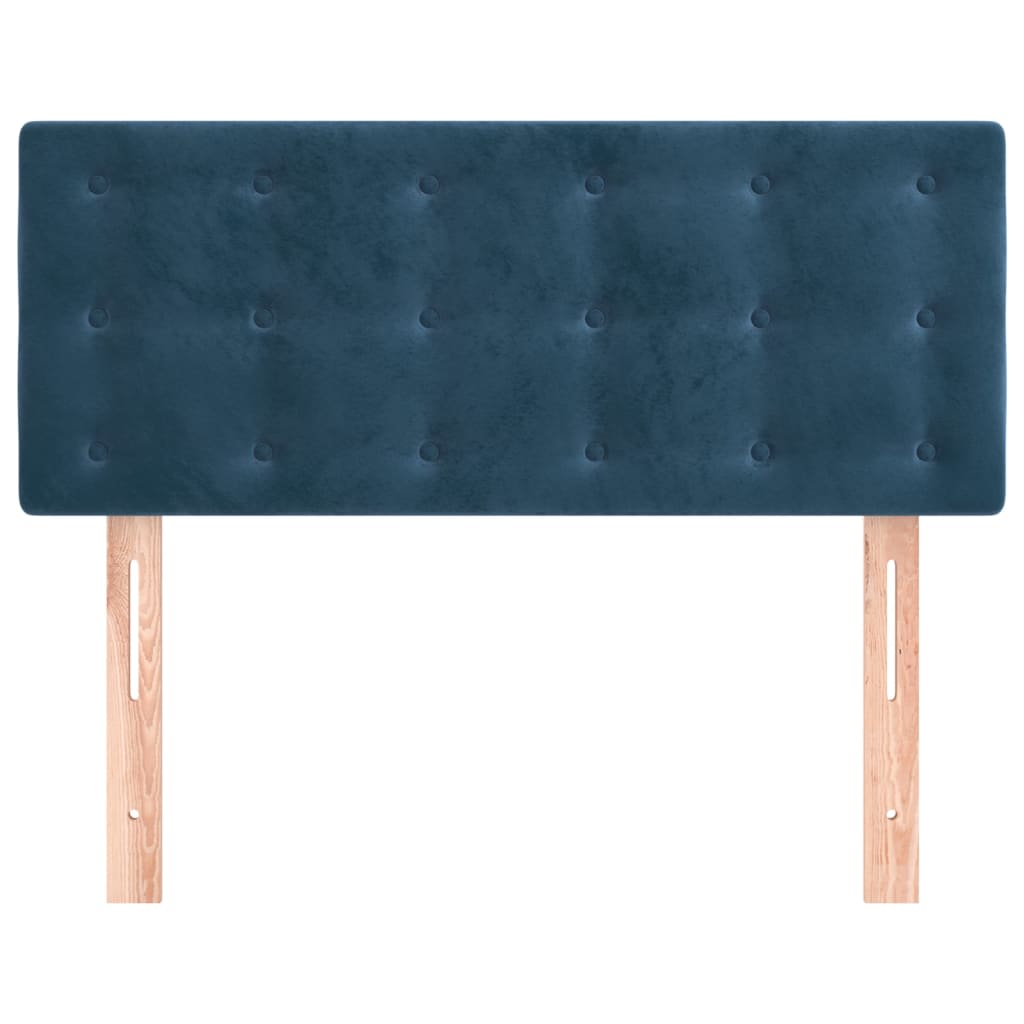 vidaXL Tête de lit Bleu foncé 80x5x78/88 cm Velours