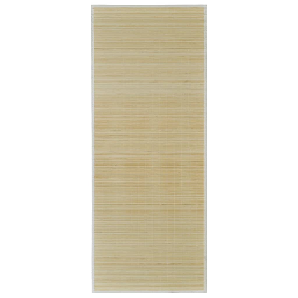 vidaXL Tapis en bambou naturel à latte rectangulaire 80 x 300 cm