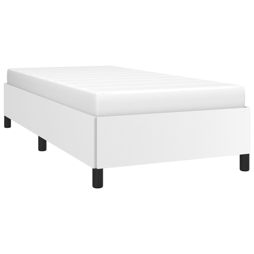 vidaXL Cadre de lit sans matelas blanc 100x200 cm similicuir