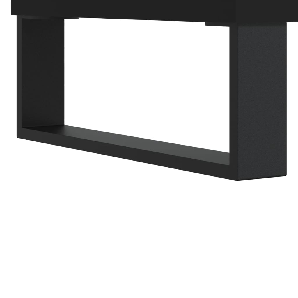 vidaXL Buffets 2 pcs noir 40x35x70 cm bois d’ingénierie