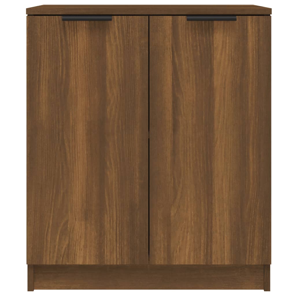 vidaXL Buffets 2 pcs chêne marron 60x30x70 cm Bois d'ingénierie