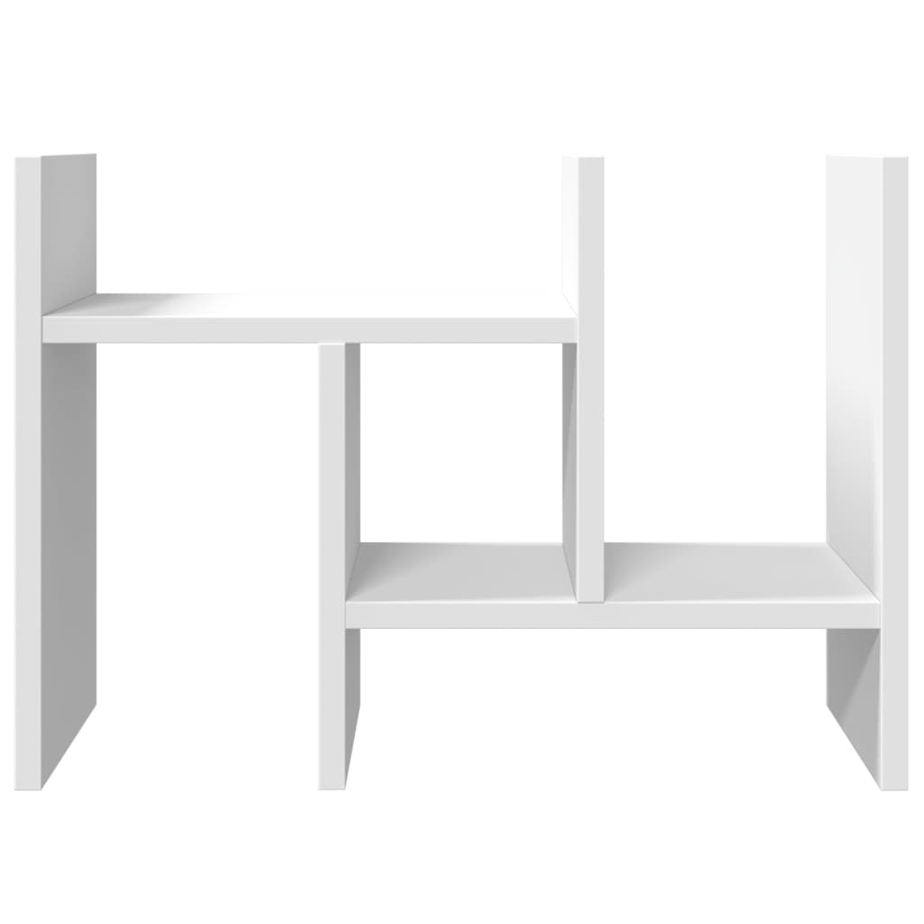 vidaXL Organisateur de bureau blanc 34,5x15,5x35,5cm bois d'ingénierie