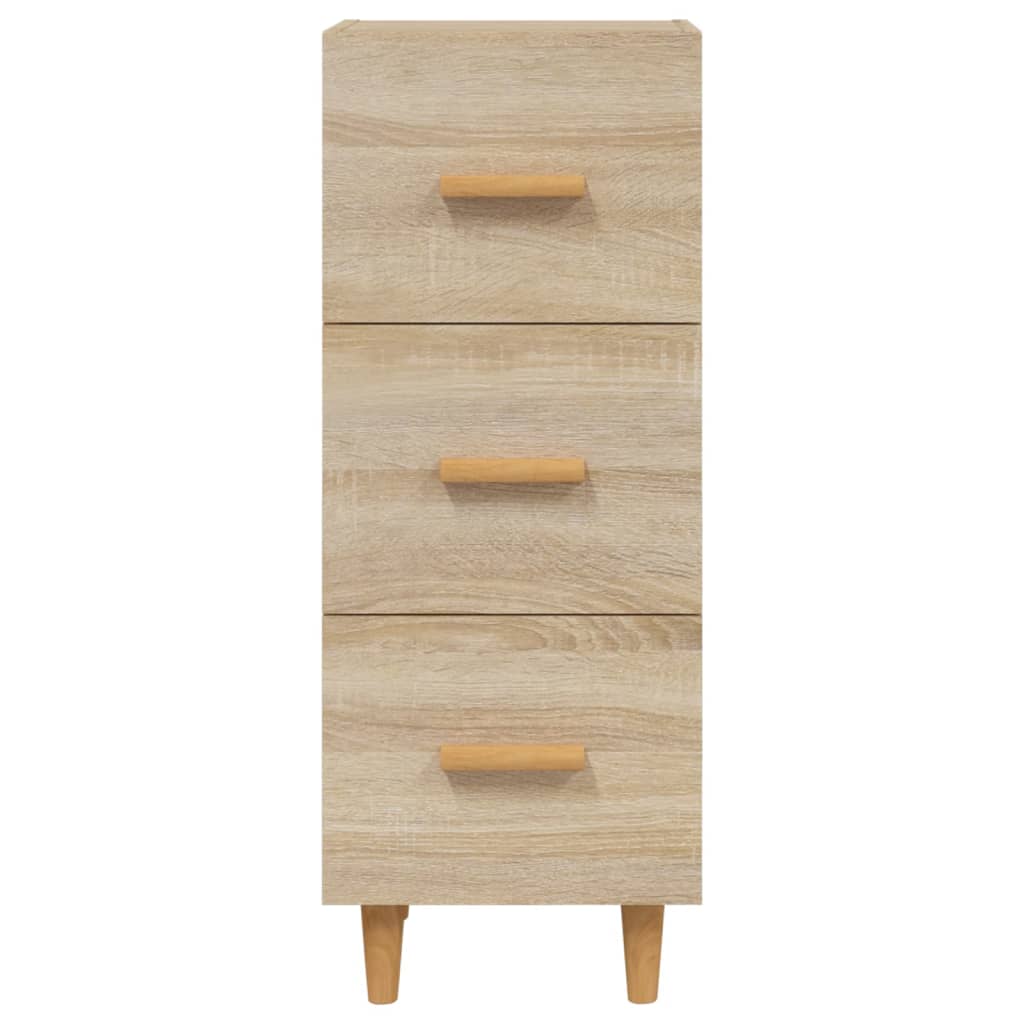 vidaXL Buffet Chêne sonoma 34,5x34x90 cm Bois d'ingénierie